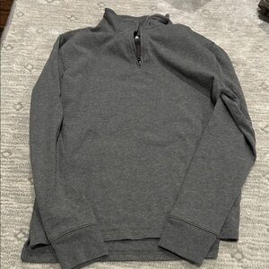 Crewcuts Kids Gray Quarter-Zip Sweater